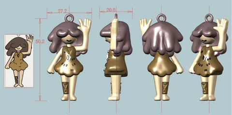 달희 피규어 3D 제작 모델
