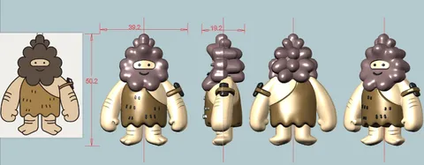 달수 피규어 3D 제작 모델